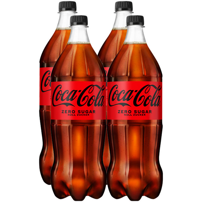Coca-Cola Zero, 4er Pack (EINWEG) zzgl. Pfand
