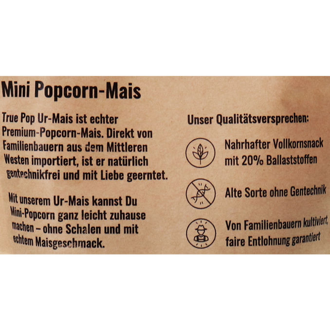 True Pop Popcorn-Mais