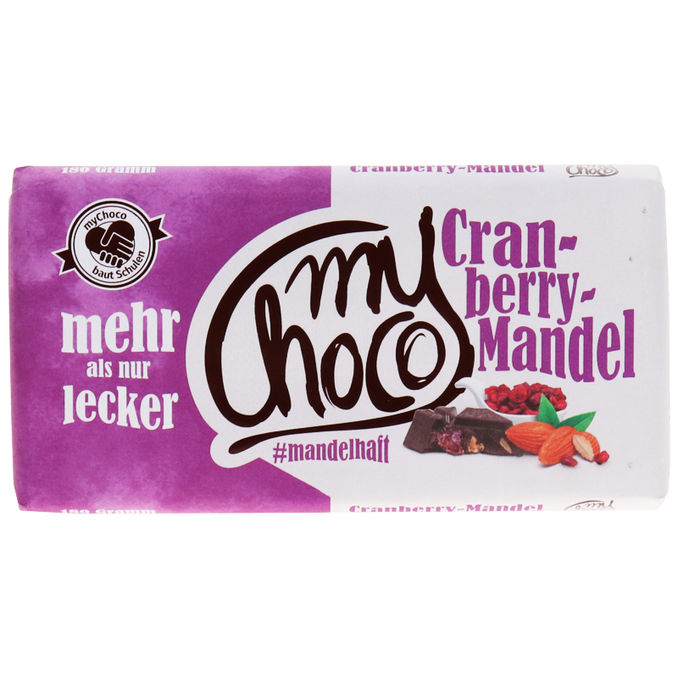 myChoco Schokolade Cranberry-Mandel 