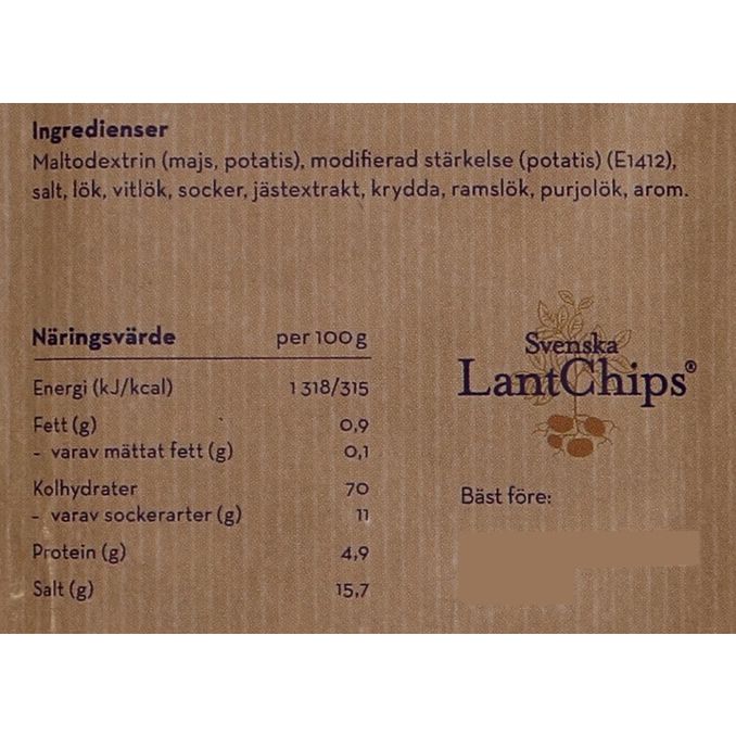 Svenska LantChips Dipp Vitlök/Ramslök