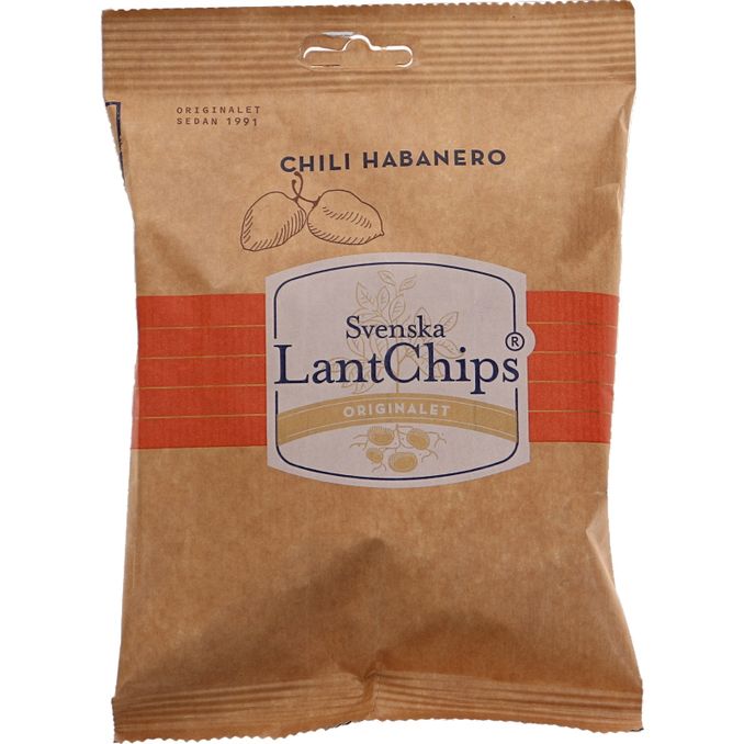 Läs mer om Svenska LantChips 3 x Chips Chili Habanero Mini