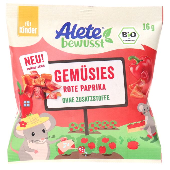 Alete BIO Gemüsies Rote Paprika