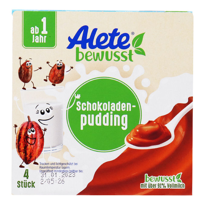 Alete Schokoladenpudding, 4er Pack