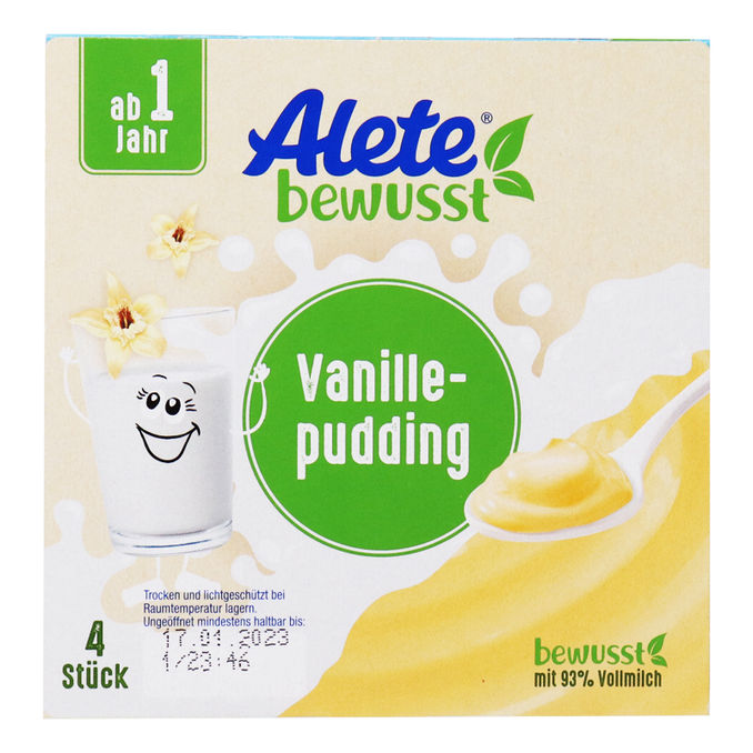 Alete Vanillepudding, 4er Pack
