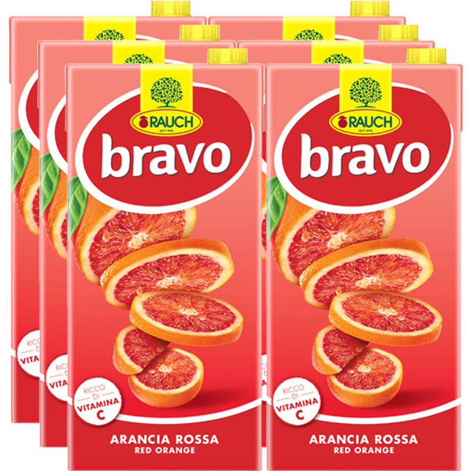 Rauch Blutorangengetränk, 6er Pack