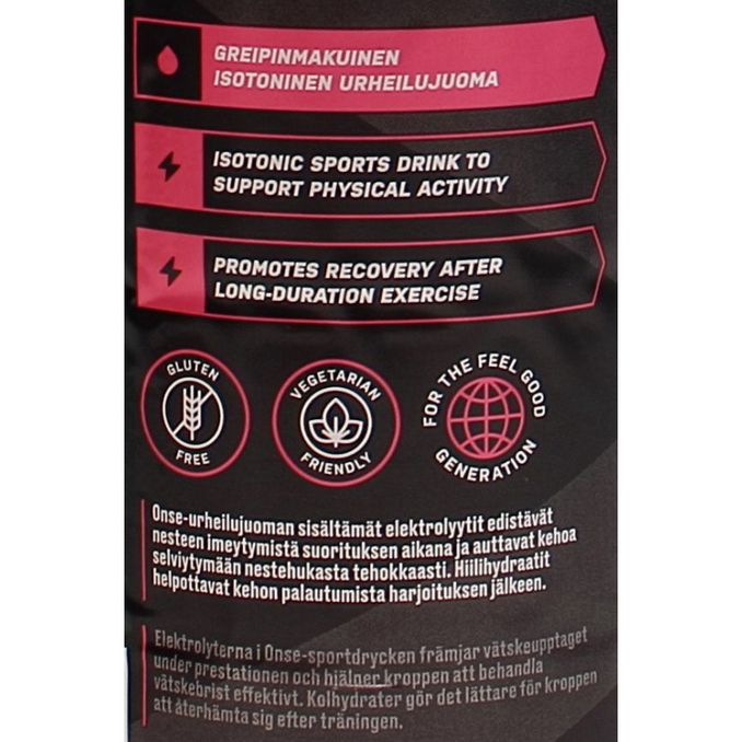 Onse Isotonic Pink Grapefruit Urheilujuoma 6-pack