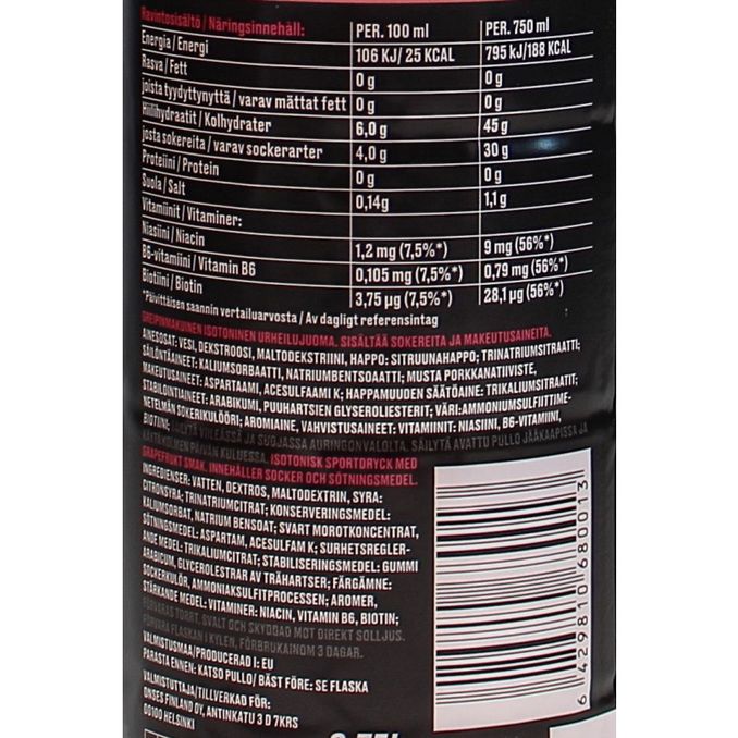 Onse Isotonic Pink Grapefruit Urheilujuoma 6-pack