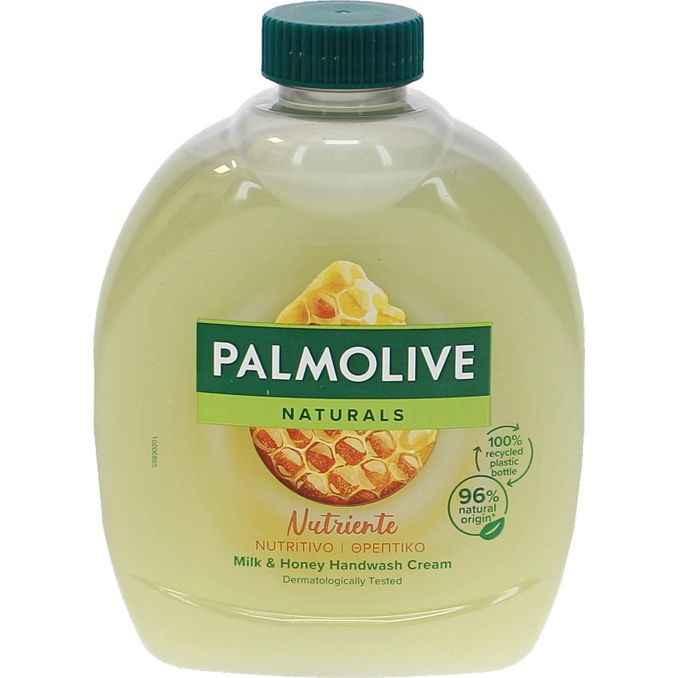 tømrer Tilbageholdenhed det sidste Palmolive Naturals Milk & Honey Flydende Håndsæbe Eco Refill 300ml til 15  fra Motatos | Alledagligvarer.dk