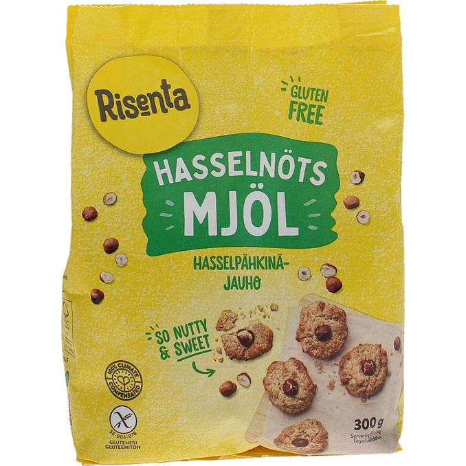 Risenta Hasselnøddemel 300 g