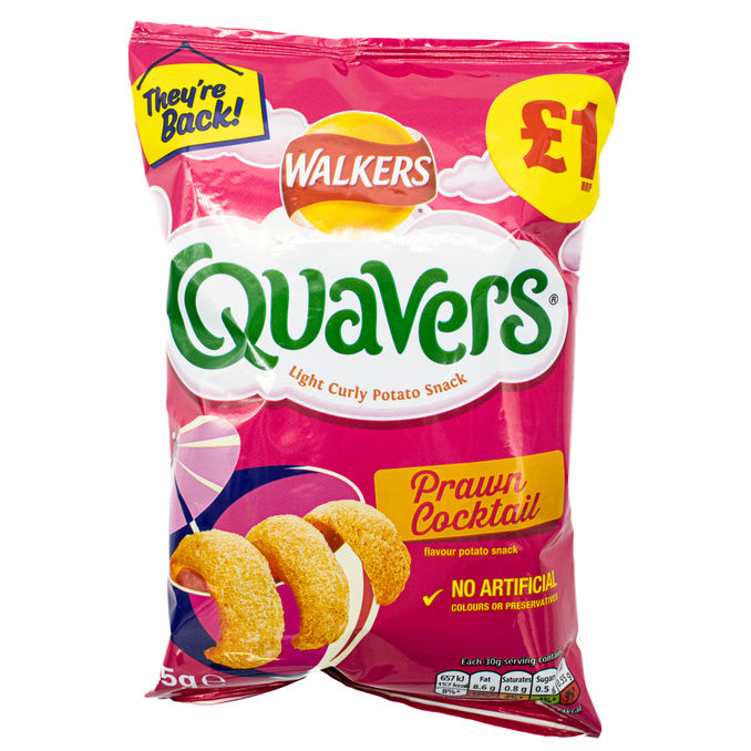 Walkers Quavers Prawn Cocktail 45g 45g From Walkers Motatos