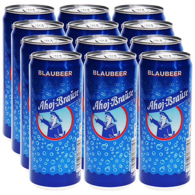 Ahoj Brause Ahoj-Brause Blaubeere, 12er Pack (EINWEG) zzgl. Pfand