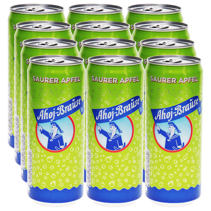 Ahoj Brause Ahoj-Brause Saurer Apfel, 12er Pack (EINWEG) zzgl. Pfand