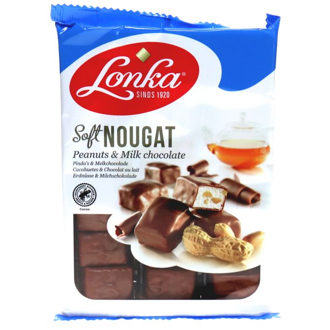 Lonka Nougat-Schokolade mit Erdnüssen