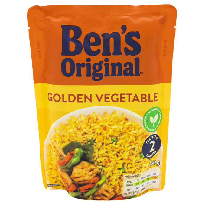 Ben's Original Golden Vegetable Microwave Rice 250g, 250g from Ben's