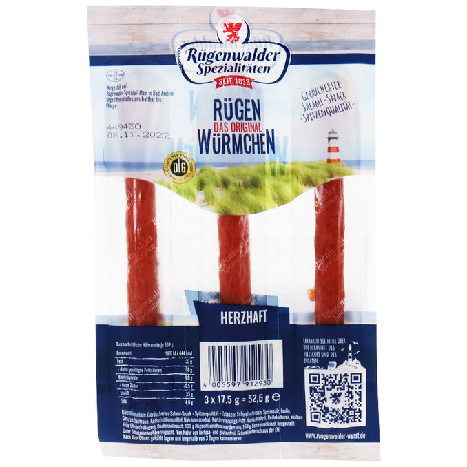 Rügenwalder Geräucherte Salami Snacks