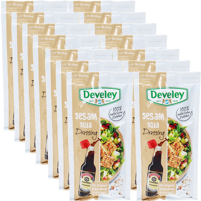 Salatdressing mit Sesam & Sojasauce, 14er Pack, 14x75ml von Develey