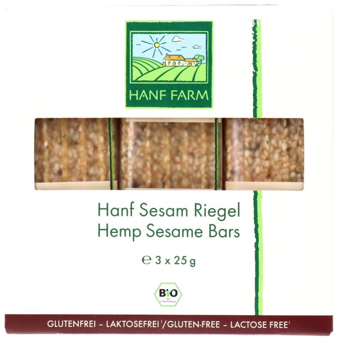 Hanf Farm BIO Sesamriegel mit Hanf, 3er Pack