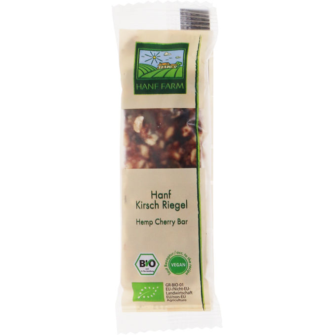 Hanf Farm BIO Erdnussriegel mit Hanf & Kirsche