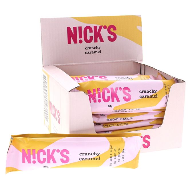 Nick's Crunchy Caramel Chokladbar 21-pack