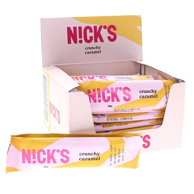 Nick's Crunchy Caramel Suklaapatukka 21kpl