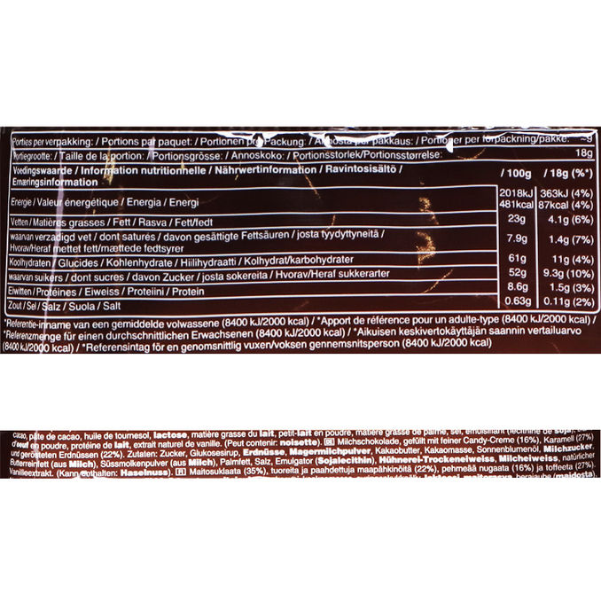 Zutaten & Nährwerte: Snickers Minis, 10er Pack