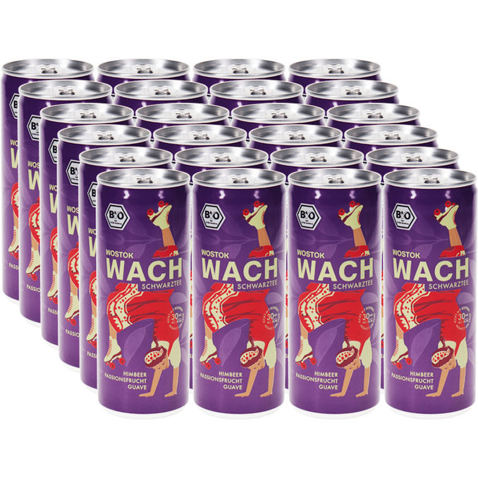 Wostok BIO Schwarztee Himbeere, Guave & Passionsfrucht, 24er Pack (EINWEG) zzgl. Pfand