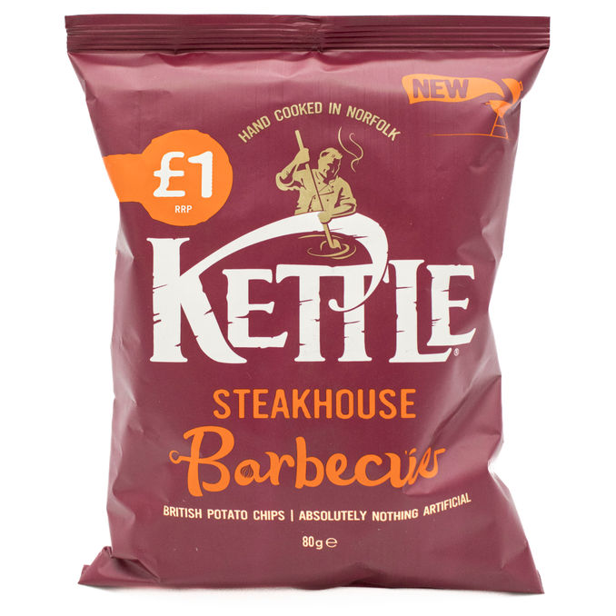 Kettle Chips Steakhouse Barbecue 80g, 80g from Kettle Chips Motatos