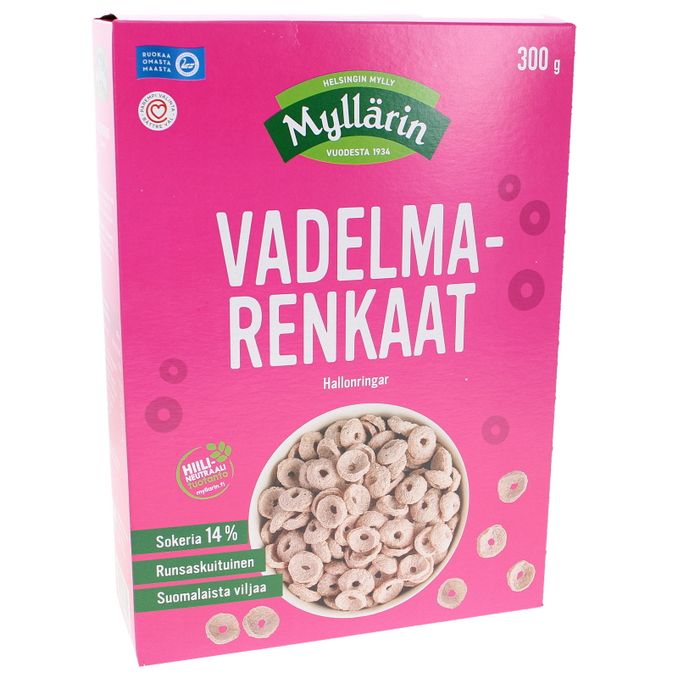 Myllärin Myl Vadelmarengas 300g