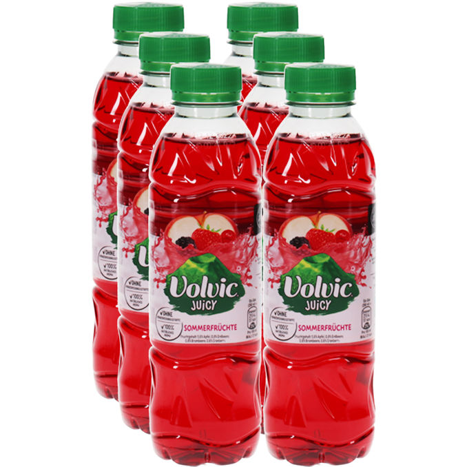 Volvic Juicy Sommerfrüchte, 6er Pack, (EINWEG) zzgl. Pfand