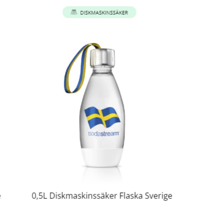 Sodastream Flaska Svensk Flagga