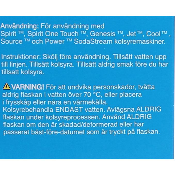 Sodastream Flaska Svensk Flagga