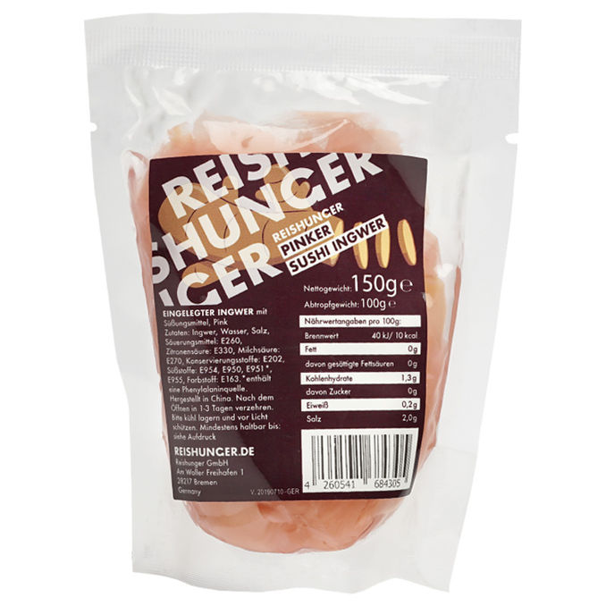 Reishunger Pinker Sushi Ingwer, eingelegt