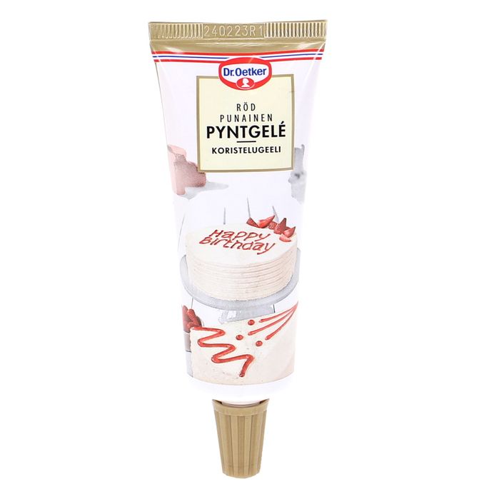 Dr. Oetker Koristelugeeli Punainen