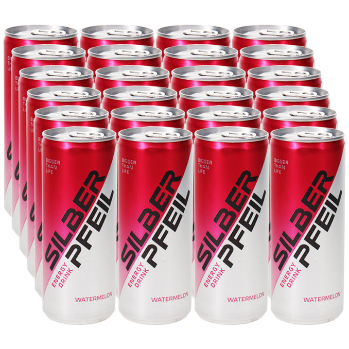 SILBERPFEIL Energy Drink Watermelon, 24er Pack (EINWEG) zzgl. Pfand