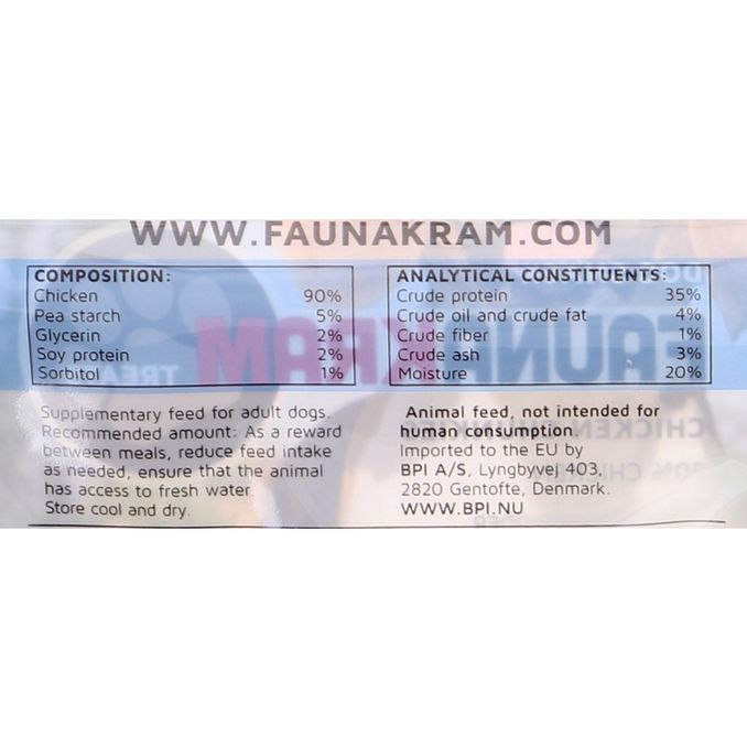 Faunakram Hund Snack Kyckling