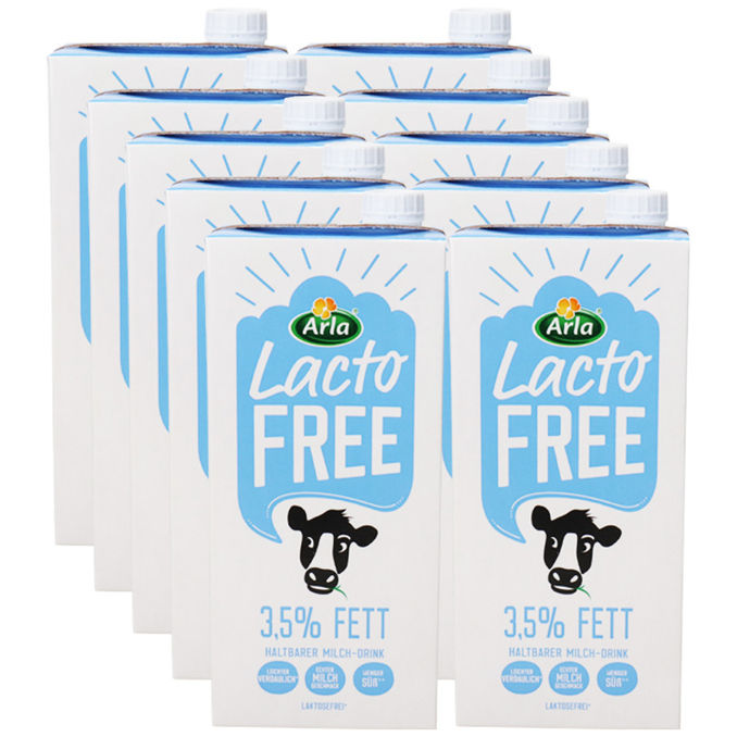 Arla Laktosefreie H-Milch 3,5%, 10er Pack