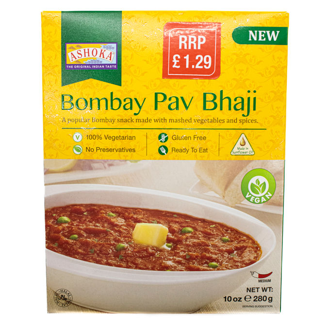 Ashoka Bombay Pav Bhaji 280g, 280g from Ashoka Motatos