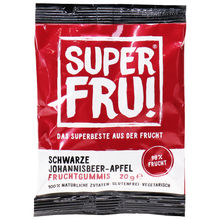 SUPERFRU! Fruchtgummis Schwarze Johannisbeere & Apfel