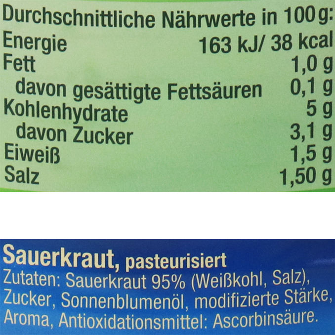 Paulsen Sauerkraut Fix & Fertig