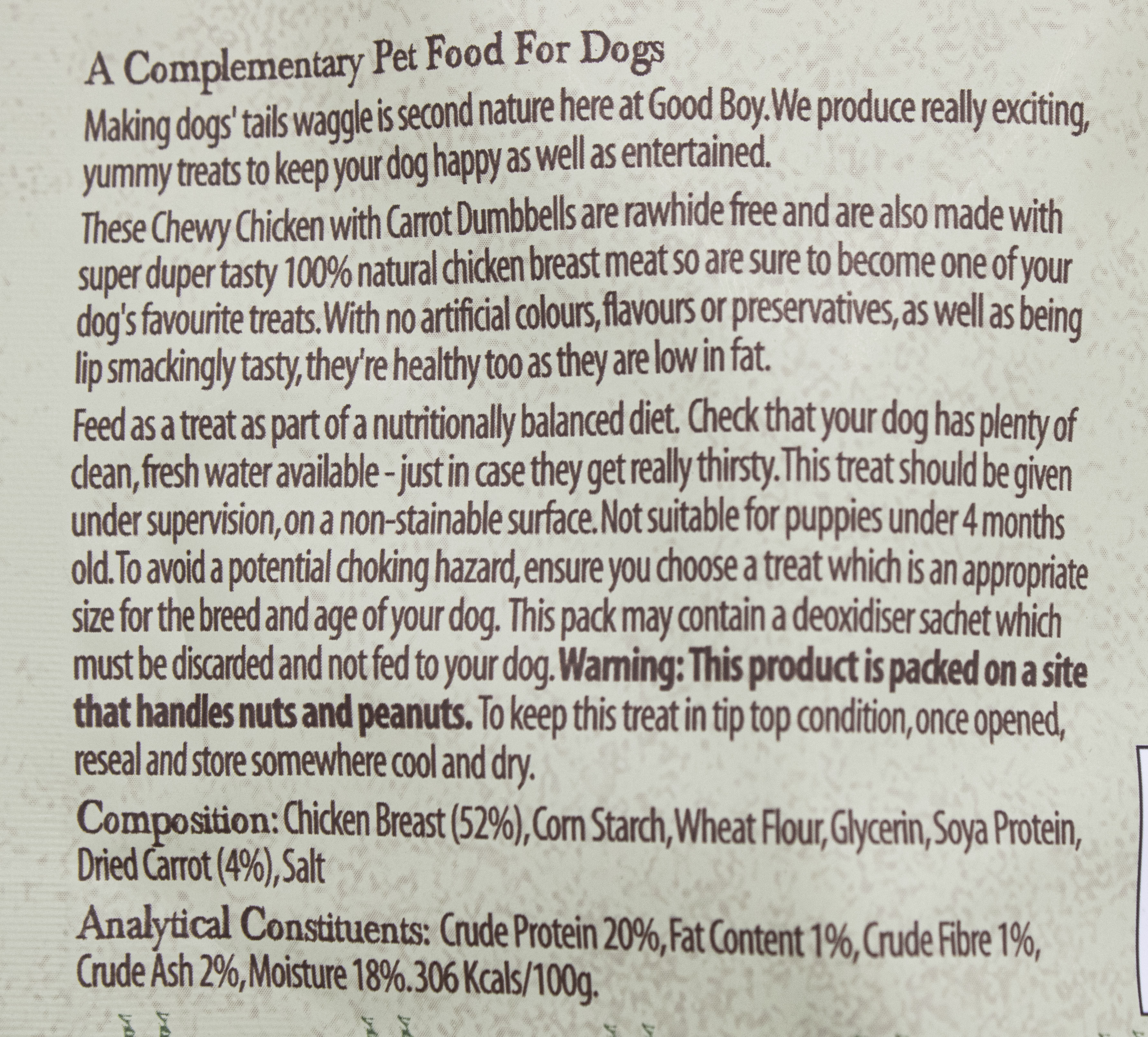 wagtastic chewy chicken dumbbells