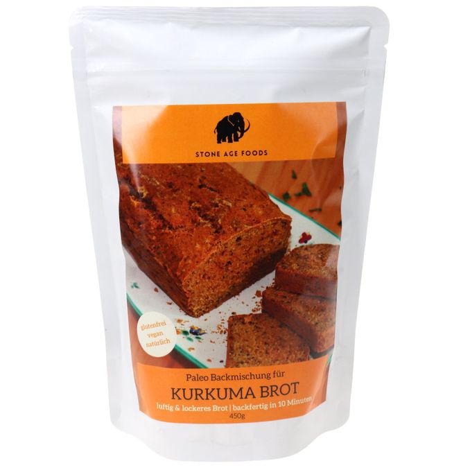 Stone Age Foods Paleo Backmischung Kurkumabrot