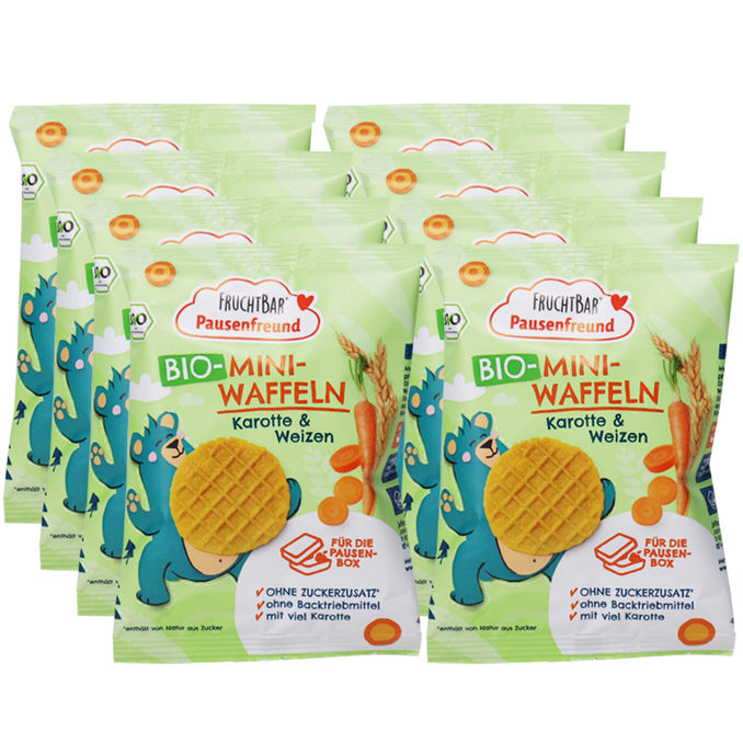 Fruchtbar BIO Mini Karotten-Waffeln, 8er Pack