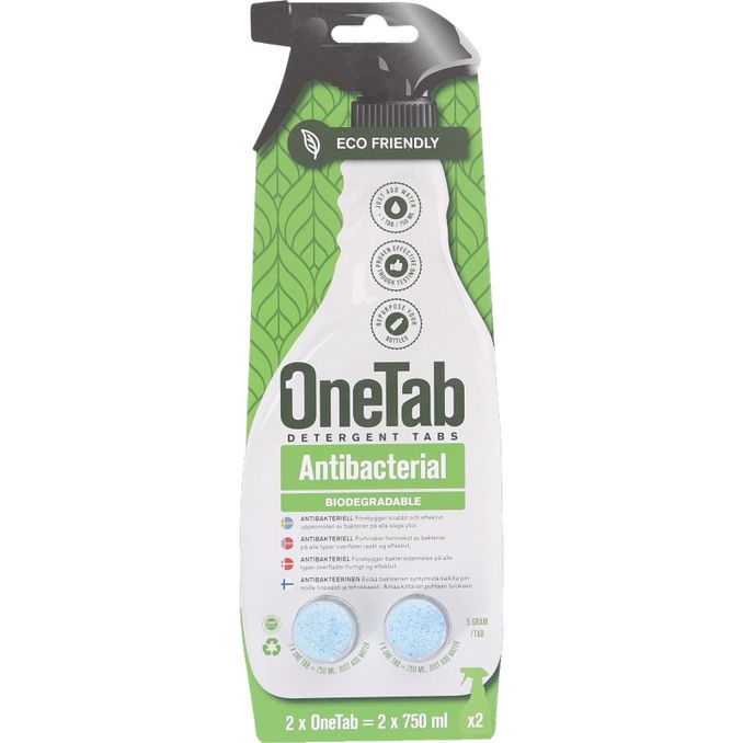 OneTab Antibakteriell Rengöringstablett 2-pack
