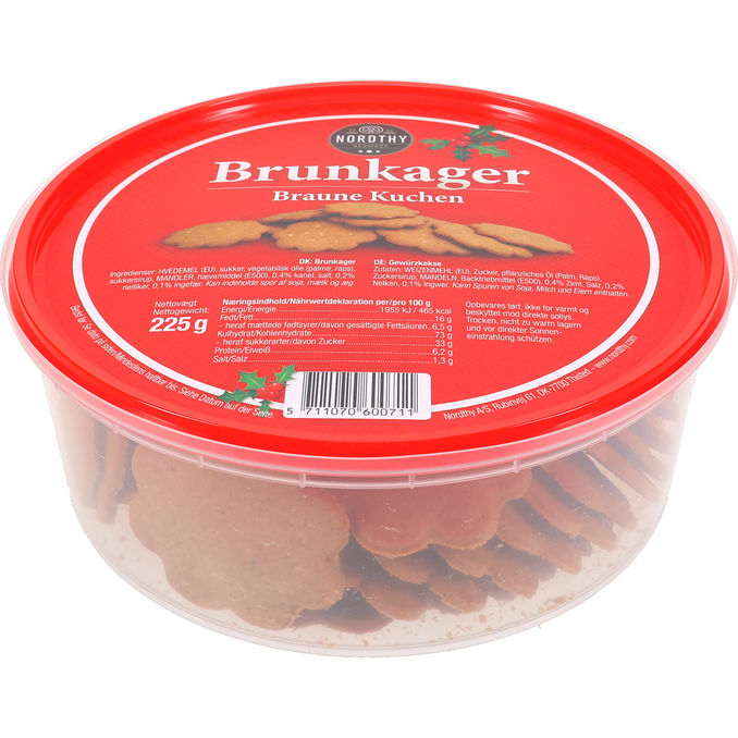 Nordthy Danska Brunkager 225g | 225 g