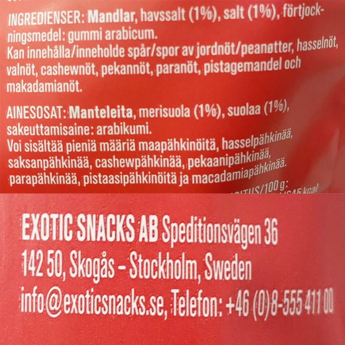 Exotic Snacks Mandlar Salt
