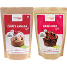 simplyfree Muffin-Set Fluffy Vanilla & Dark Choc