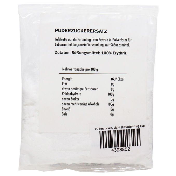 simplyfree Puderzuckerersatz Zero Kalorien