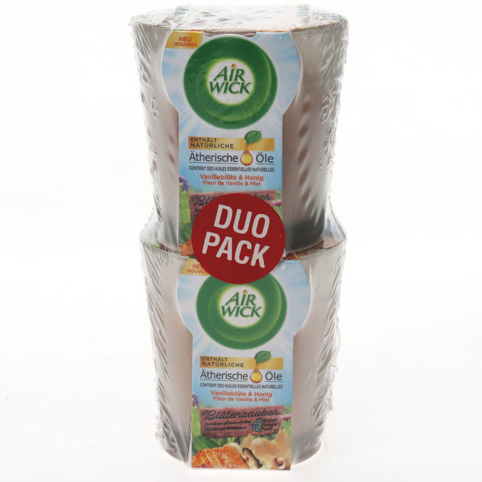 Air Wick Duftkerze Vanilleblüte & Honig, 2er Pack