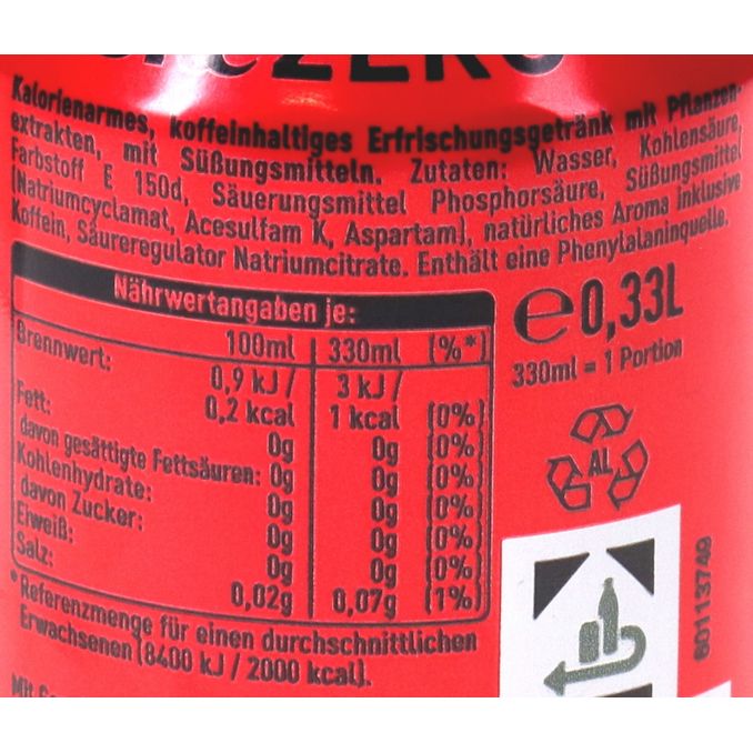 Coca Cola Zero Einweg Zzgl Pfand 033l Von Motatos 5878