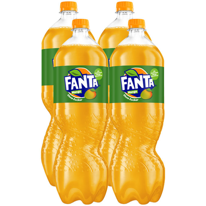 Fanta Mango Zero, 4er Pack (EINWEG) zzgl. Pfand